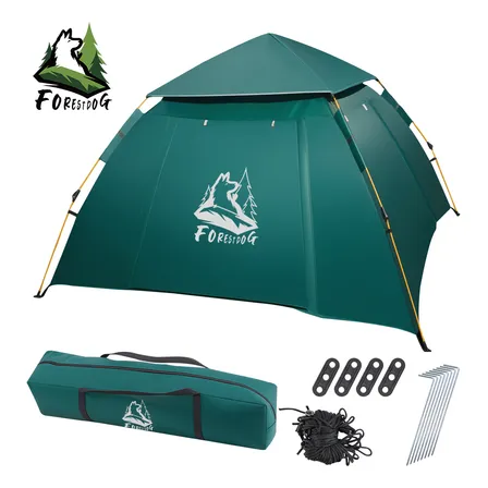 Barraca Pop Up Automática Forestdog para Camping 4 Pessoas Impermeável