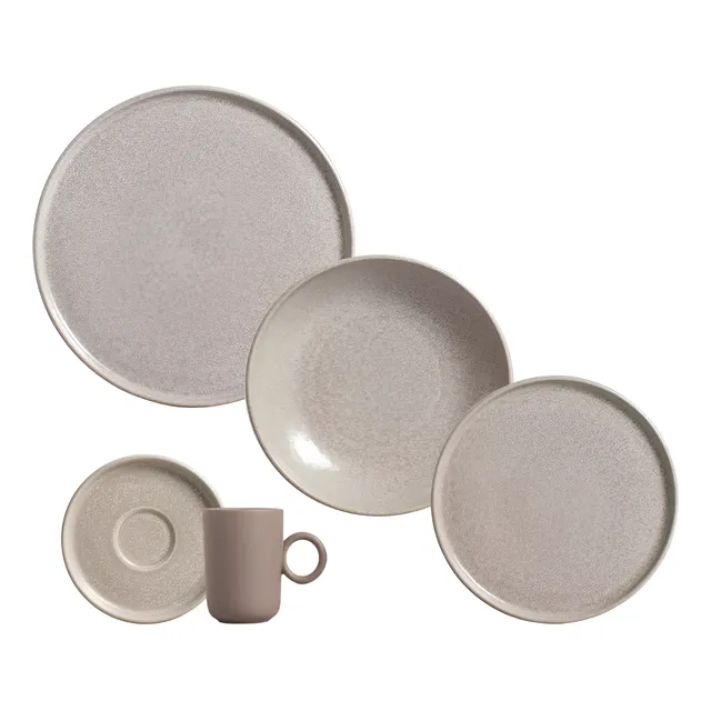 Aparelho De Jantar 20 Peças Basic Sandy- Porto Brasil