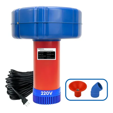 Aerador Chafariz 1.5cv 1.1kw Piscicultura Potente Oxigenio Bomba Lago Agua Peixes Tanque Oxigenador 15 Metros Fio