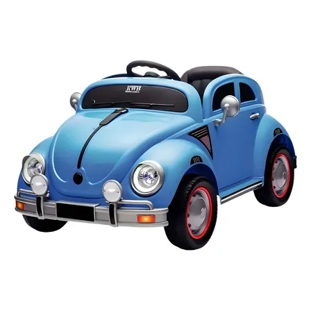 Carrinho Elétrico Infantil 12V Azul com Controle Remoto e Luzes - Unitoys