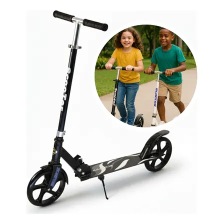 Patinete Infantil Dobrável com Freio Traseiro para Crianças a Partir de 6 Anos