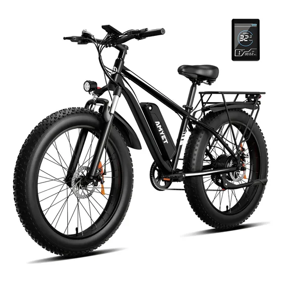 Bicicleta Elétrica Amyet Eb26 1000w 48v Preto