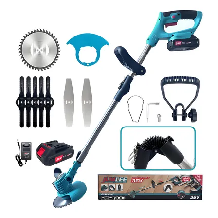 Aparador de grama Jumlee JT-LM36V-6" Cor Azul-celeste