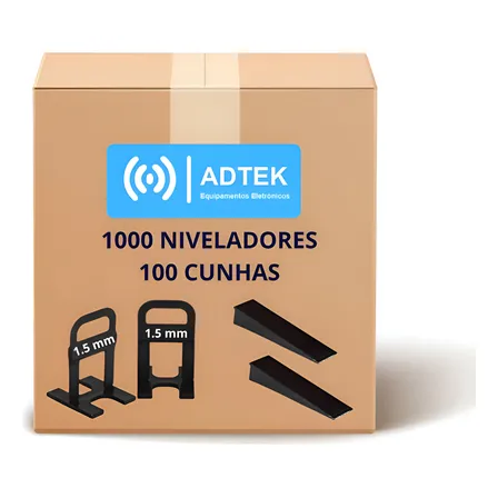 1000 Niveladores Porcelanato Pisos + 100 Cunhas 1.5mm