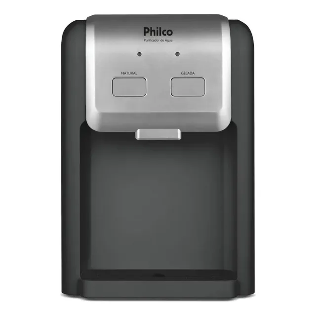 Purificador De Água Philco Dupla Filtragem 70w Ppu11c Cinza 127/220v