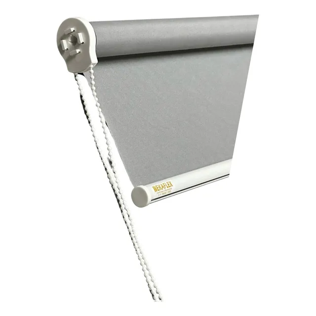 Cortina Rolo Blackout 0% 1,20 L X 1,20 A Escurecer Quarto Cor Cinza