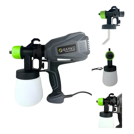 Pistola Elétrica Pintura Pulverizadora 400w Sayko 110/220v Cor Preto