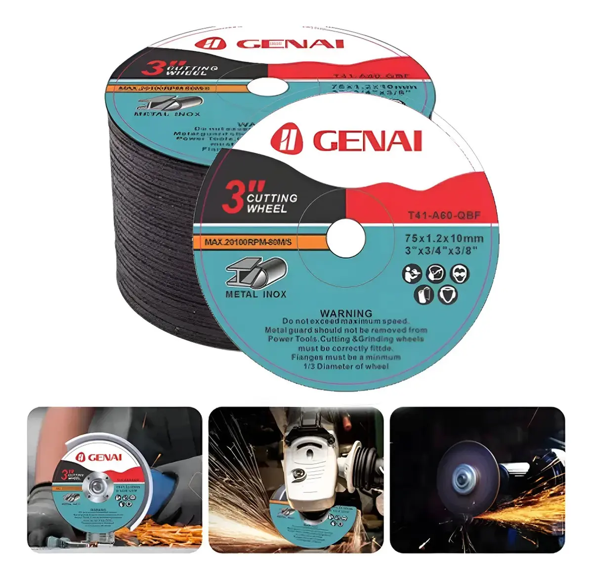 25 Unidades Discos Corte E Desbaste 75mm Para Madeira Azulejo Mármore Concreto Metal SHILITOOLS