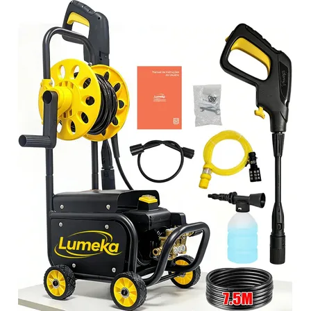 Lavadora De Alta Pressão Lumeka XW80 com motor a indução Lavadoras de Jato Elétricas Com Rolo De Mangueira