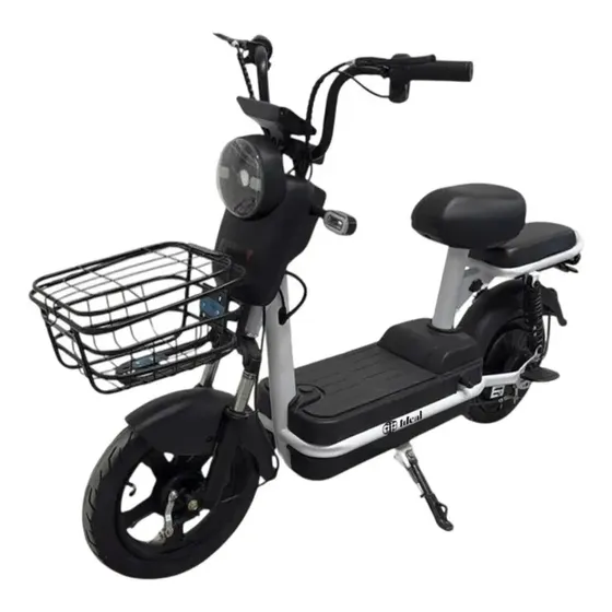 Bicicleta Elétrica Urbana 500w Painel Digital Freios Tambor Cor Preto