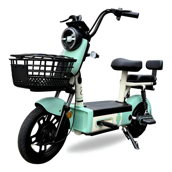 Bicicleta Elétrica Nado C2 1000W 48V Aro 10 Autonomia 60km Verde Claro