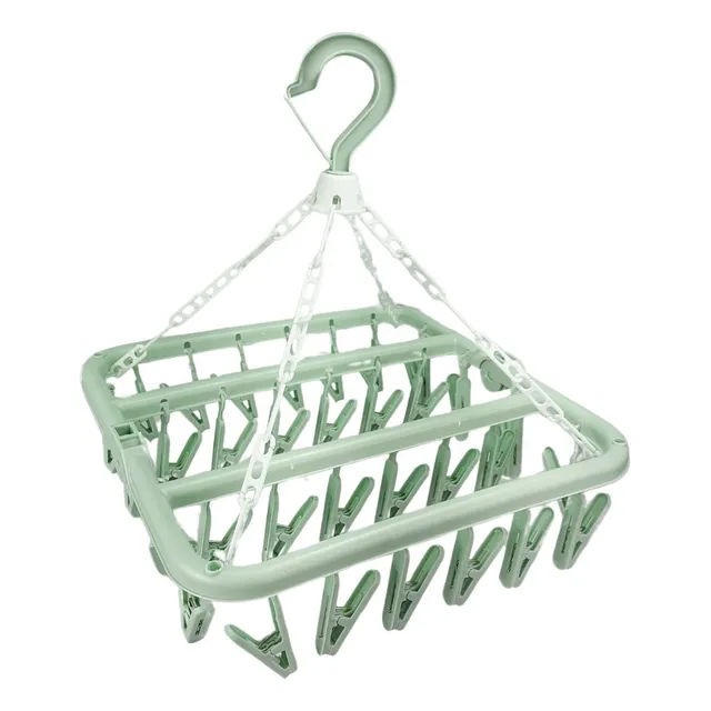 Varal Roupas Íntimas 32 Prendedores Meia Calcinha Cueca Verd Verde