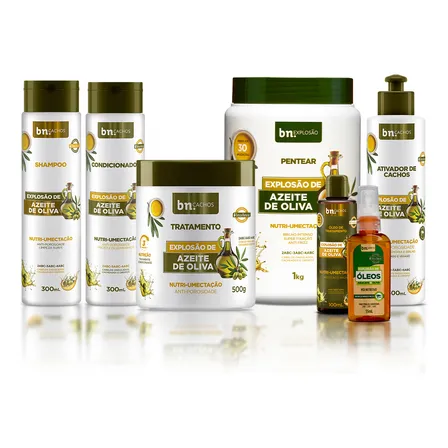 Kit Completo Beleza Natural Explosão De Azeite De Oliva