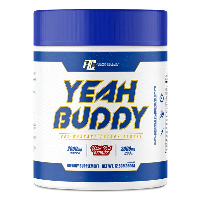 Pré Treino Ronnie Coleman Frutas Vermelhas 360g - Aminoácidos e Beta-Alanina