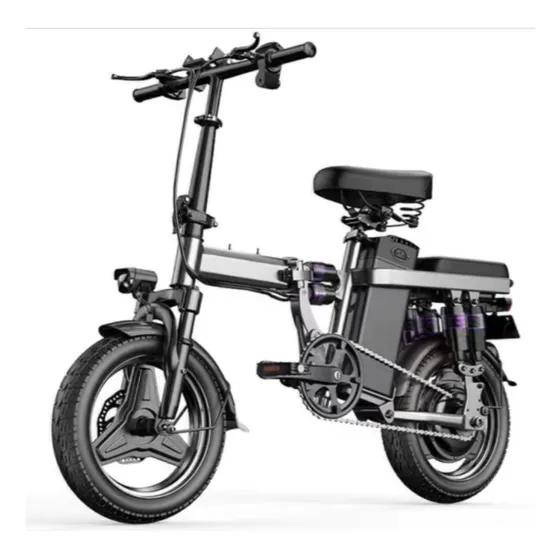Bicicleta Scooter Elétrica F12 Preta 400w 25km/h 48v 10ah