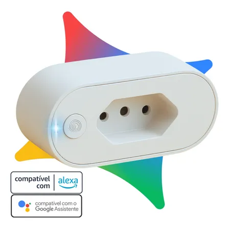 Tomada Inteligente Compatível Com Alexa Google Home Tuya Smart Life Wi-fi Bivolt Com Monitor De Consumo Automação Residencial Smart Plug 110V 220V Bivolt