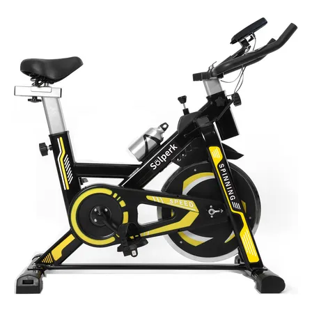 Bicicleta Spinning Romantic Crown Preto Roda Inércia 10kg