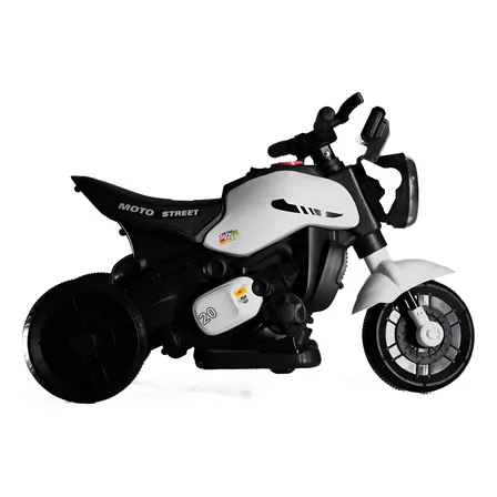 Moto Elétrica Infantil First Custom Zippy Toys Cor Branco