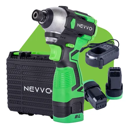 Parafusadeira De Impacto 1/4 16v 2 Baterias 3500rpm Motor Brushless Nevvo
