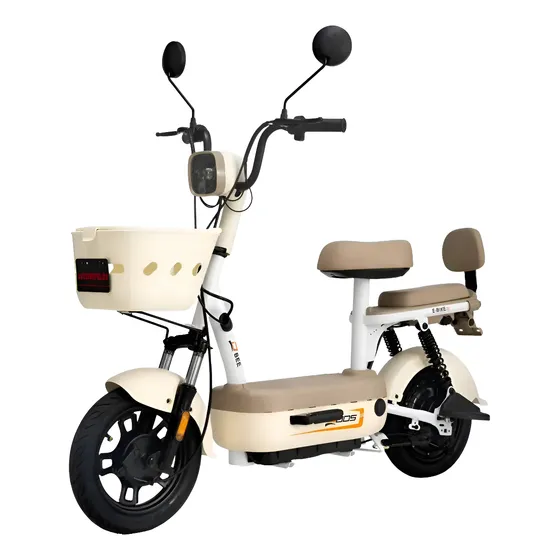 Bicicleta Elétrica Duos Bike Bee 500 Watts 48v C/ Alarme - Bege