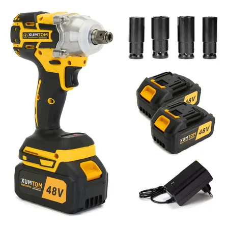 Chave De Impacto 320nm Com 2 Baterias Sem Escova