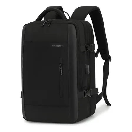 Mochila Viagem Feminina Masculina Para Notebook Executiva Cor Preto