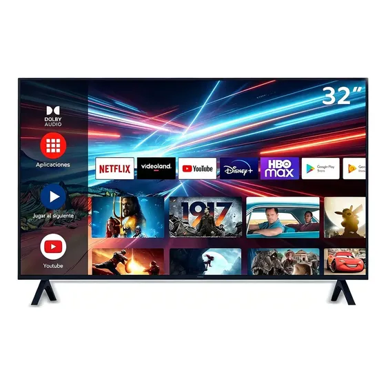 Smart Tv Led Hd Android Hdmi Usb Wi-fi 100/240v De 32 Polegadas Com Controle Remoto Padrão