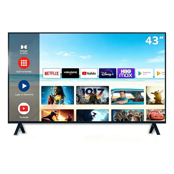 Smart Tv 43 Polegadas Hd Android Hdmi Usb Wi-fi, Tela Full Hd - Com Controle Remoto Padrão