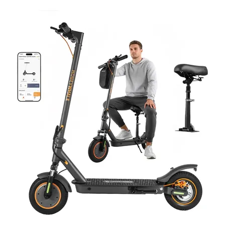 Honeywhale M2 Max-b Patinete Elétrico Adulto, 500w Scooter Elétrica, 32 Km/h Velocidade-max, 32km Autonomia-max, 120 Kg Capacidade De Carga, Patinete Juvenil Dobrável Com Suspensão Dupla, Banco