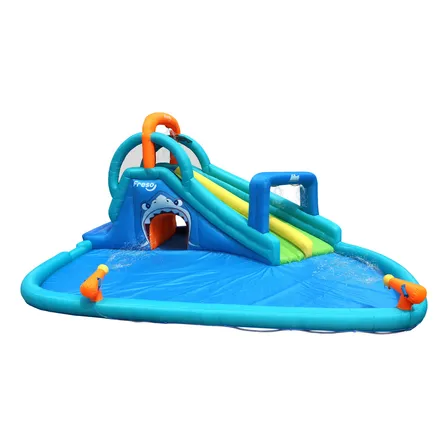 Escorregador Inflável Piscina Infantil Shark Attack Freso