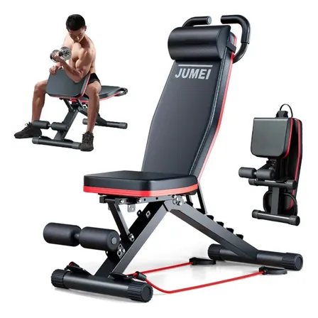 Banco De Ginastica Multifuncional Regulável Deformável Preto