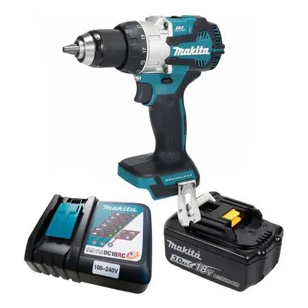 Kit Parafusadeira E Furadeira Makita Dhp489z Bateria+carrega 18