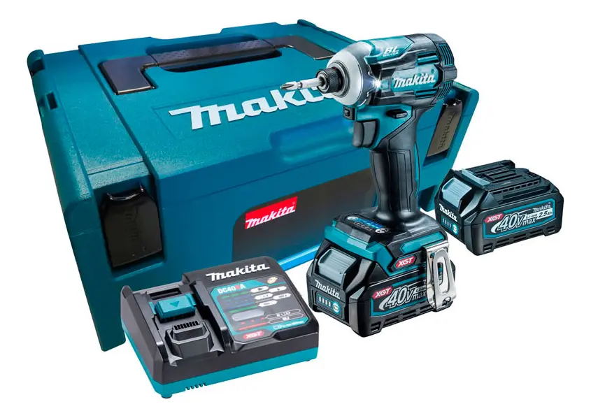 Parafusadeira De Impacto A Bat 40v Xgt Max Makita Td001gd201 Azul-petróleo