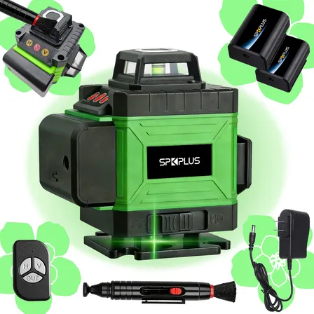 Nível Á Laser Verde 16 Linhas 4d Nivelamento Profissional Nível Laser Nivel Portatil +escova De Limpeza De Lentes Gratuita Exclusiva
