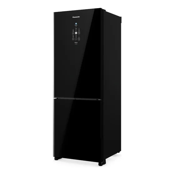 Refrigerador Panasonic 511l Black Glass Nr-bb71gv7b Black (glass 127v