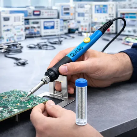 Kit Ferro De Solda 60w Estanho Com Fluxo De Solda Com Regulagem De Temperatura Profissional 220 Volts