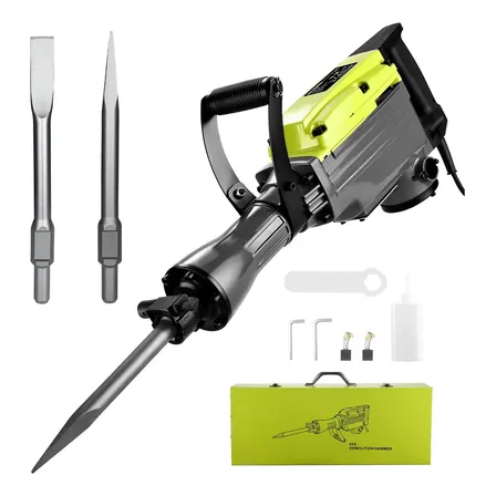 Martelete Rompedor Demolidor 1800w Profissional Força De Impacto Real 40j Motor De Cobre Puro 1400bpm Com Tanque De Óleo 220v Desoon