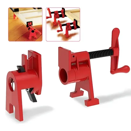 Grampo Sargento Prensas Tubo 3/4 Pipe Clamp Base H Aço Para Reformas Diy Fabricação De Móveis Carpintaria Liberação Rápida Para Marcenaria