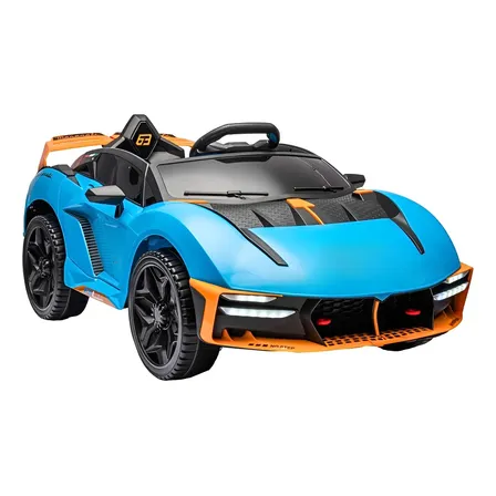 Carro Elétrico Infantil Conversível Direção 2em1 Até 30kg Azul