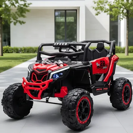 Carro Elétrico Infantil 12v Off Road Com Controle Remoto Vermelho