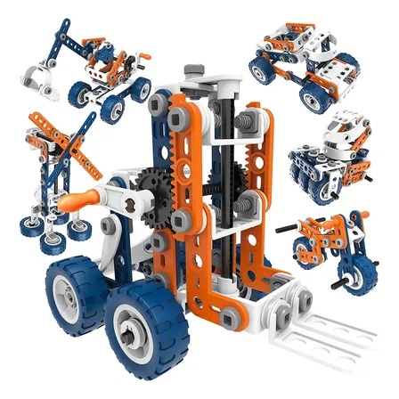 Brastoy Blocos De Construção Conjunto Montar Brinquedos Infantil De Engenharia 152 Peças Brinquedos De Engenharia-f391