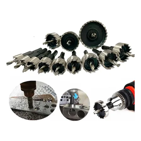 Bit Broca Serra Copo Aço Ferro Alumínio Etc 15mm 16mm 18mm 20mm 21mm 22mm 25mm 26mm 28mm 30mm 35mm 50mm 12 Pcs