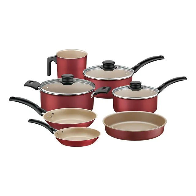 Jogo De Panelas Tramontina Turim 7 Peças Antiaderente Starflon Max Com Assadeira