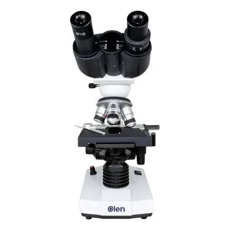 Microscópio Óptico Biológico Binocular 1600x Acromático Olen
