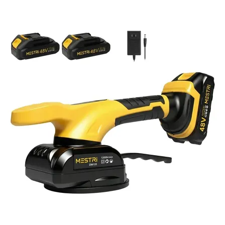 Maquina De Assentar Piso Porcelanato Profissional Vibrador Para Assentamento De Piso Vibrador De Piso A Bateria Com 2 Baterias Vibrador Para Evitar Vazios No Piso - Mestri