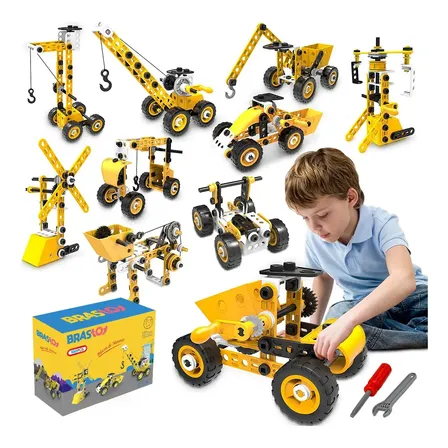 Brastoy Brastoy Blocos De Construção Conjunto Montar Brinquedos Infantil De Engenharia 100 Peças-f1146
