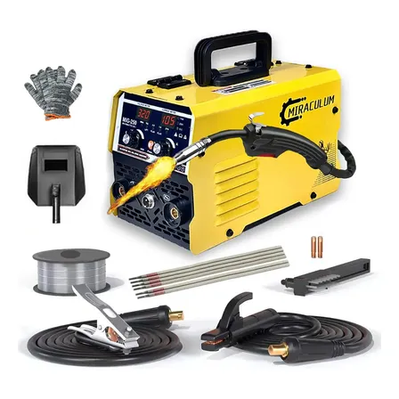 Máquina De Solda Inversora Mig Mma 250a 3 Em 1