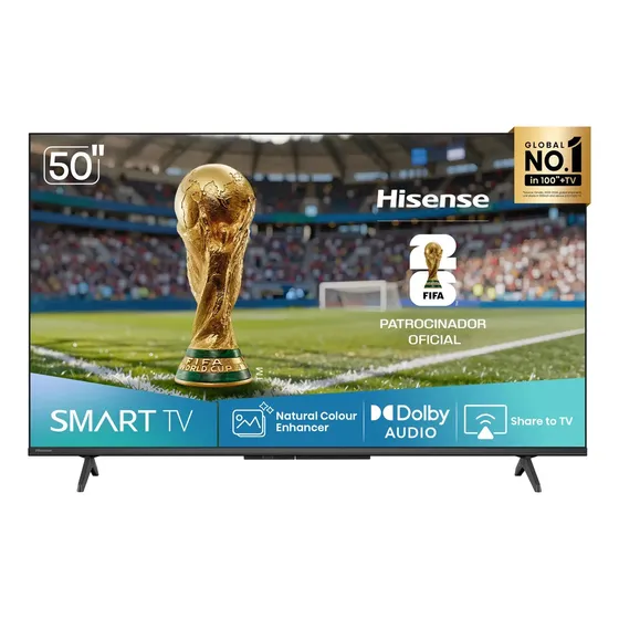 Hisense Smart TV FHD 50" Polegadas 50A4NV com HDR10, DTS Virtual X, Compatibilidade Alexa e Google Home