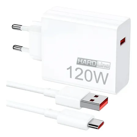 Carregador Celular 120w Turbo Compatível Xiaomi Poco X5 X6 X7 Pro Xiaomi 12t 13t 14t 15t Redmi 12 13 14 + Cabo Tipo-c - Marca Hardline