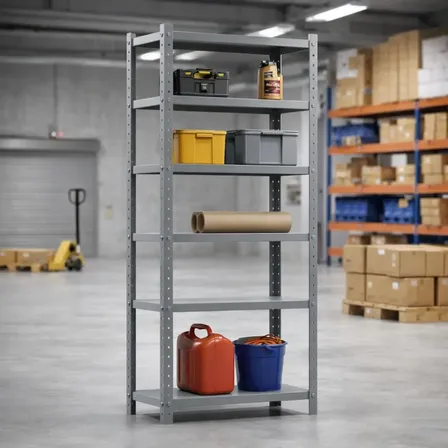 Super Estante/prateleira Aço 26 Modular 42x92x1,98 Com 6 Bandejas Colunas Tripartida Industrial